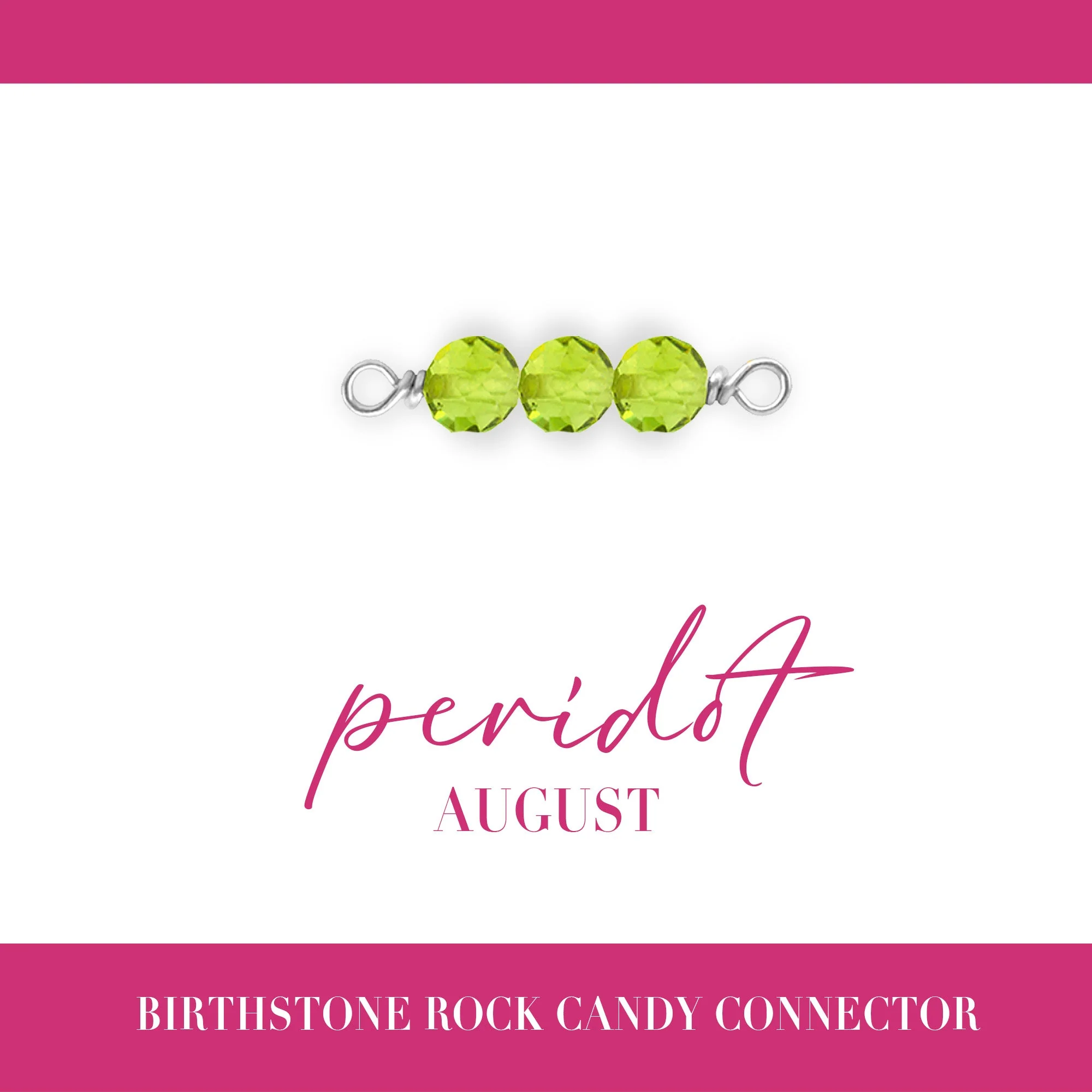 Birthstone Rock Candy Connectors | 14mm | .925 Sterling Silver - Image 10