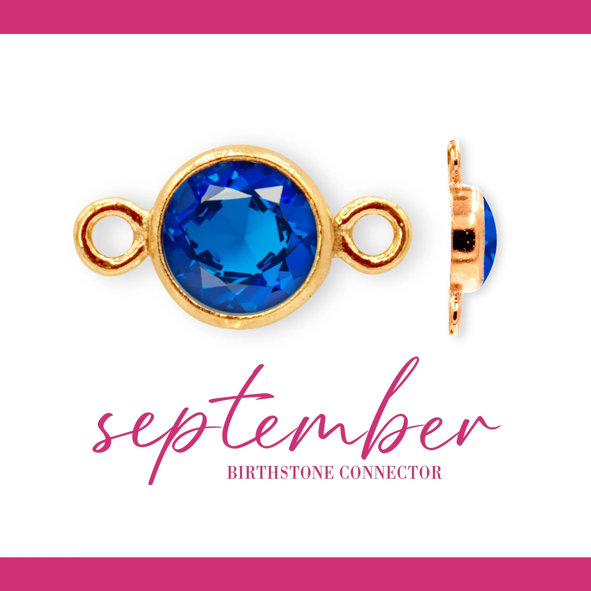 Birthstone Connectors | 4mm | 14K Gold Filled Yellow - Image 6
