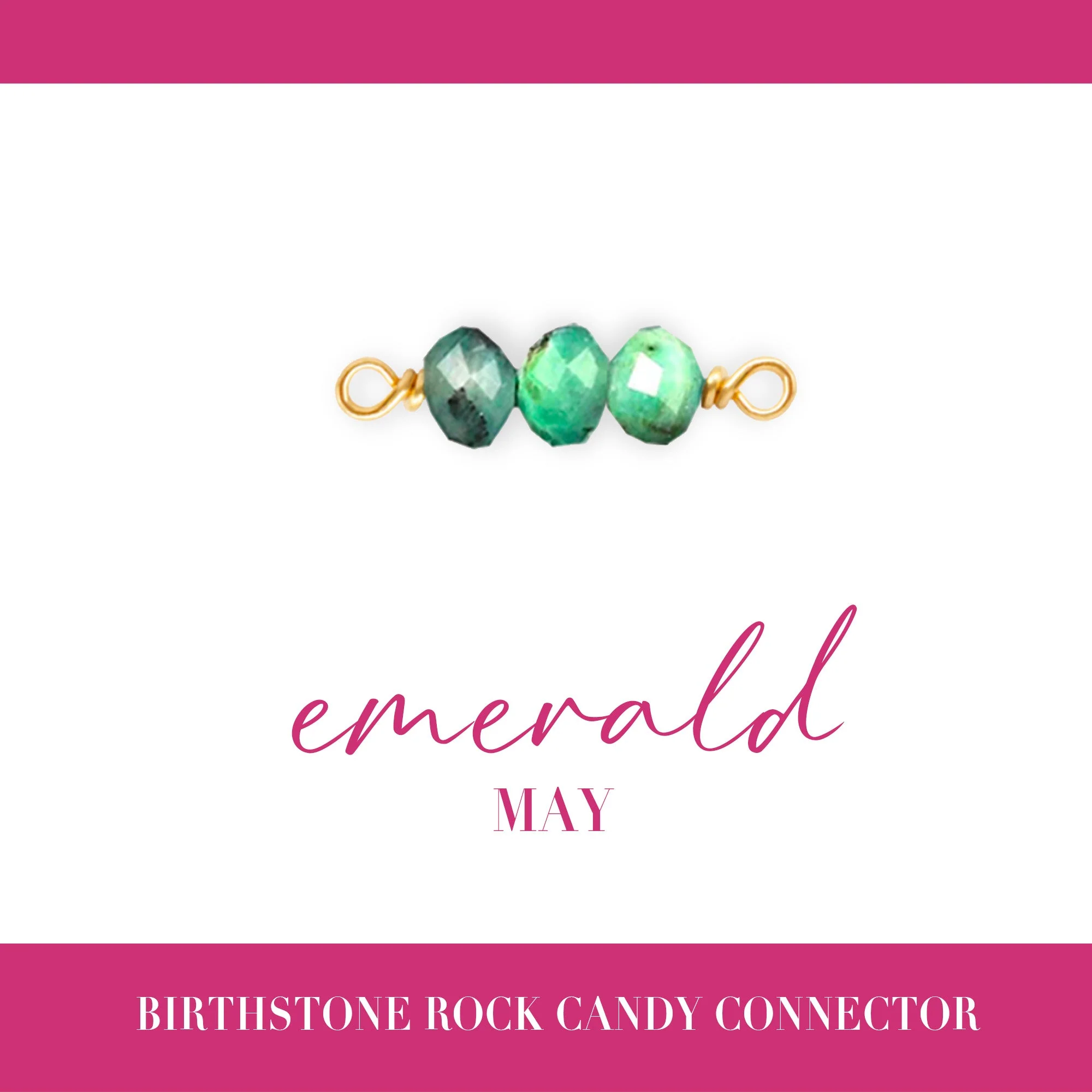 Birthstone Rock Candy Connectors | 14mm | 14K Gold Filled Yellow - Image 7