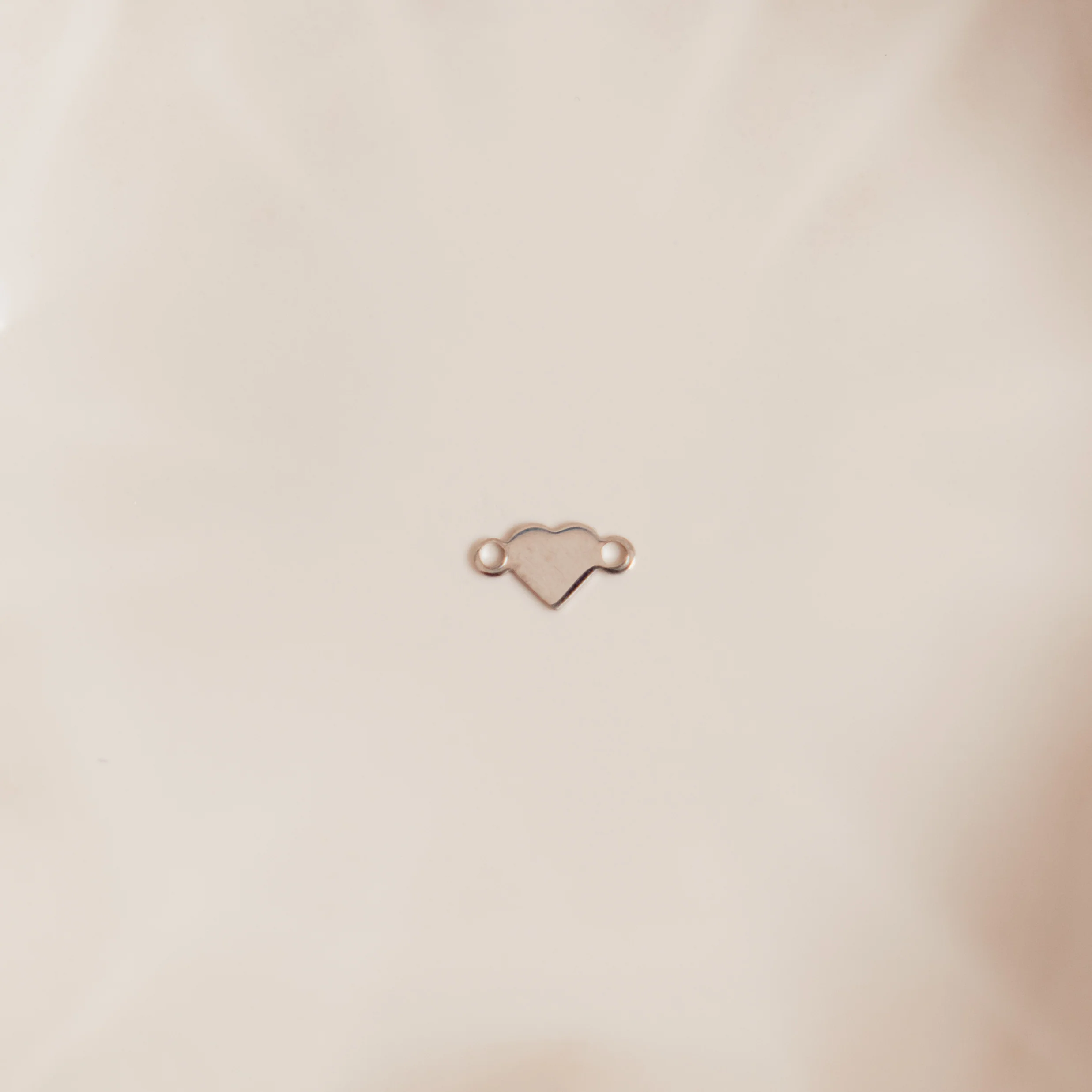 Single Heart Auburn Connectors | 4 Pack | 14K Gold Filled Yellow and .925 Sterling Silver - Image 4