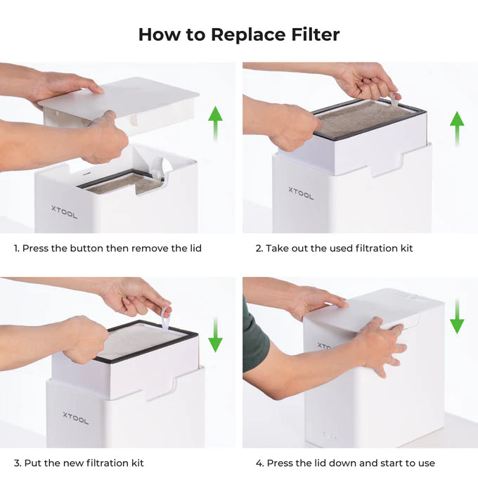 Desktop Air Purifier for xTool F1 Portable Laser Engraver for Permanent Jewelry - Image 6
