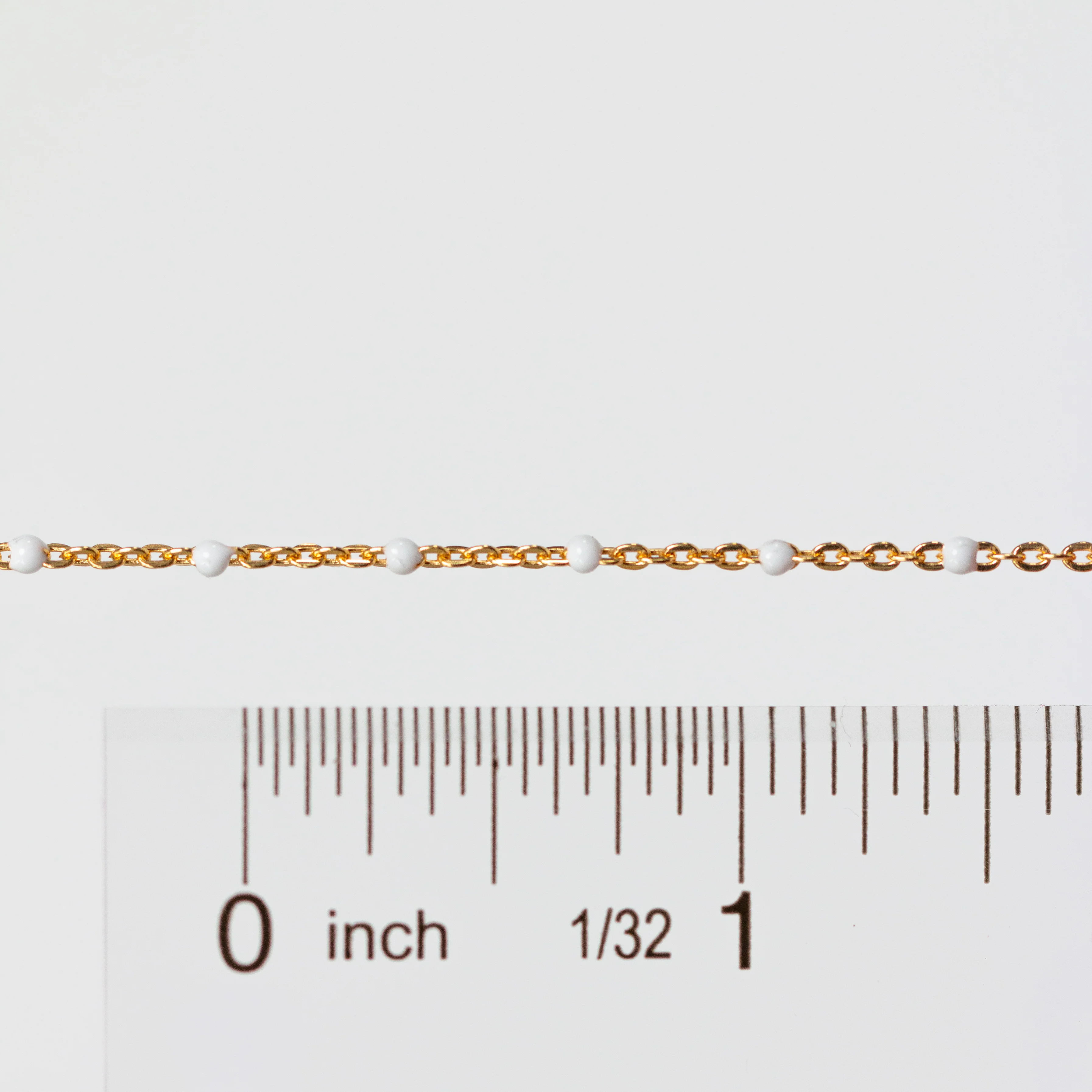 Hazel Permanent Jewelry Chain, DC Cable with Enamel Beads, Available in Sterling Silver and Yellow Gold-Filled - Image 5